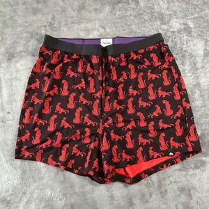 MeUndies Mens Boxer Shorts Red Leopard Cheetah Animal Print Black M M900